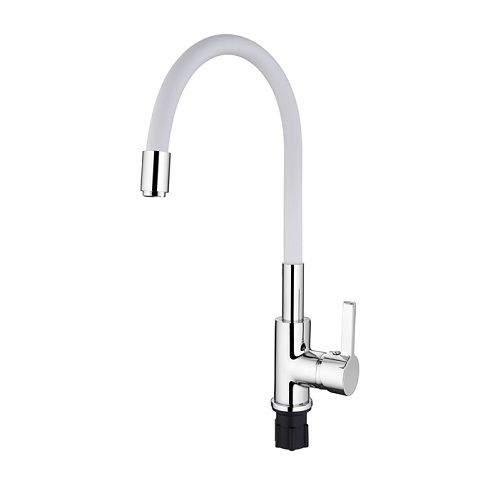 Смеситель ESKO Coral для кухни с R-изливом белый CL519W
