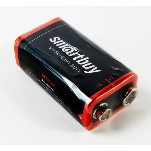 Батарейка солевая Крона Smartbuy 6F22/1S (10/400)/3109
