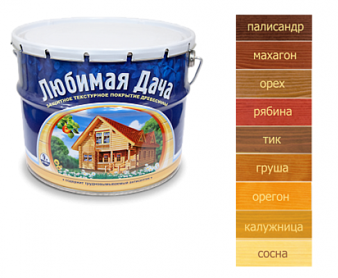 Текстурное покрытие Любимая дача 2,7 л махагон/0768