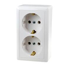 Розетка WESSEN ХИТ 2м ОП с/з RA16-238-B