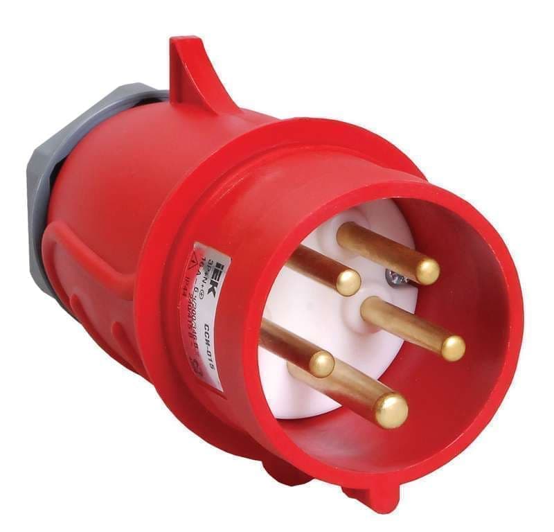 Вилка эл. каб. 16А 3Р+РЕ+N 380В IP44 ССИ-015 IEK PSR02-016-5 /25812