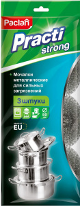 Мочалка Paclan Practi металлическая, 3шт