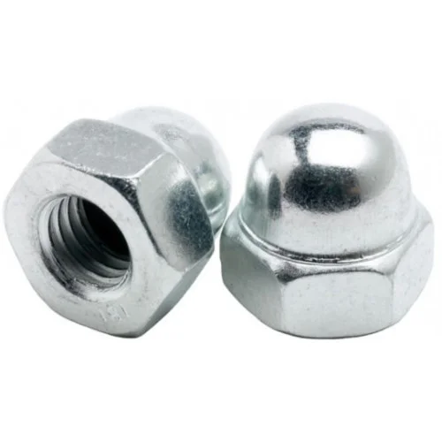 Гайка колпачковая DIN1587 М 10 белый цинк 307700