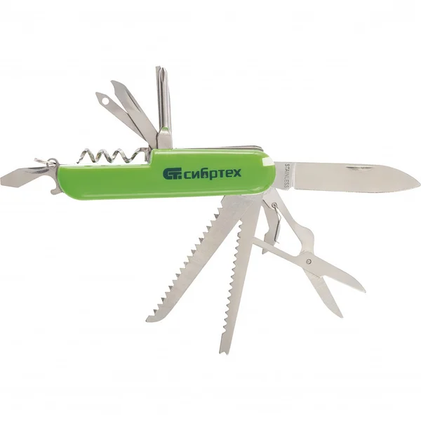 Нож многофункциональный компакт. 15 функций 90мм СИБРТЕХ/17626