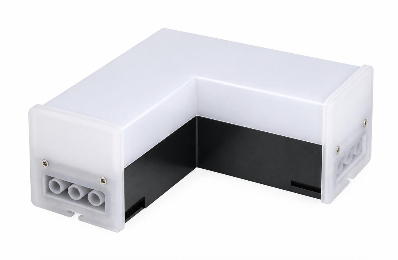 Светильник LED L 90°  коннектор для MPLL 0820 8W 6500K черный MODE PRO