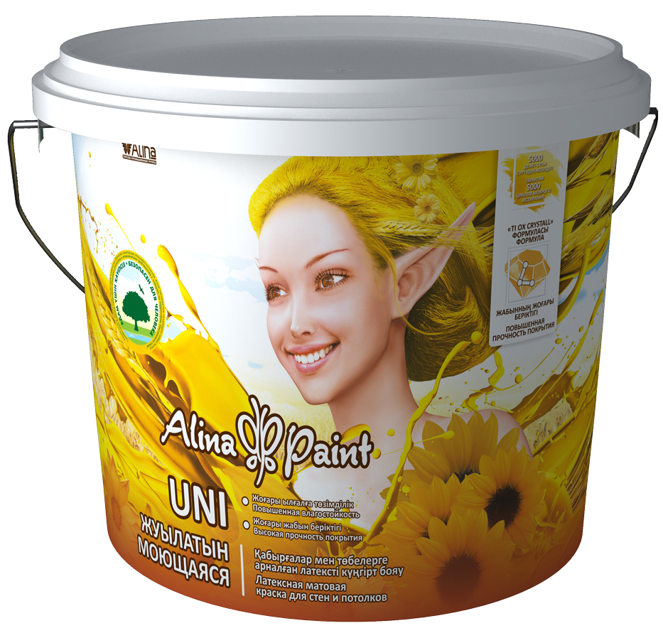 Краска водоэмульсионная Alina Paint UNI 11,52 кг (интерьерная, баса С,)/3431