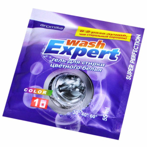 WashExpert гель для стирки цветного белья 55 мл COLOR