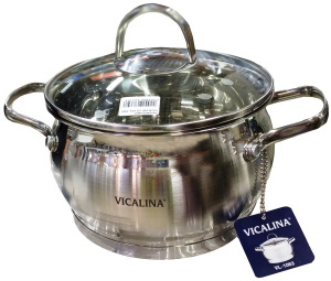 Кастрюля нерж "VICALINA" 2,9 л/VL-1063