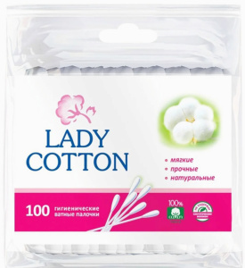 Ватные палочки Lady Cotton 100шт пэт/33339