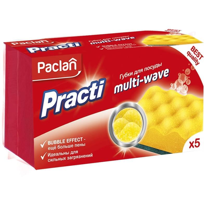Paclan Practi губки для посуды Multi-Wave, 5 шт/4521