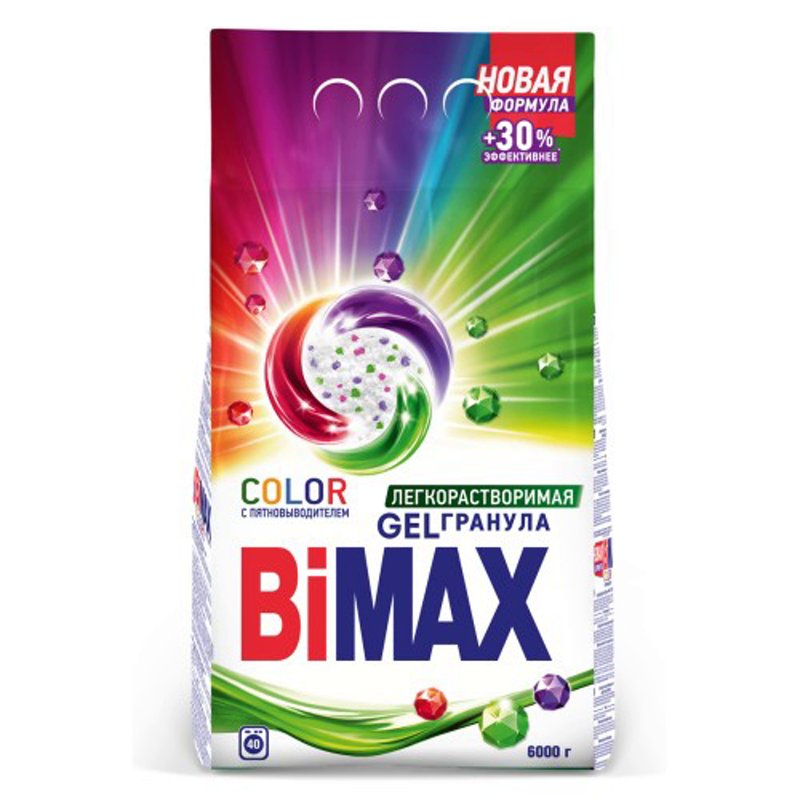 Порошок стиральный BIMAX автомат COLOR 6000 г/7449