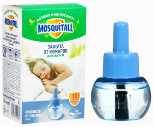 Жидкость от комаров 30 ночей Неж защита д/детей 30 мл/ MOSQUITALL