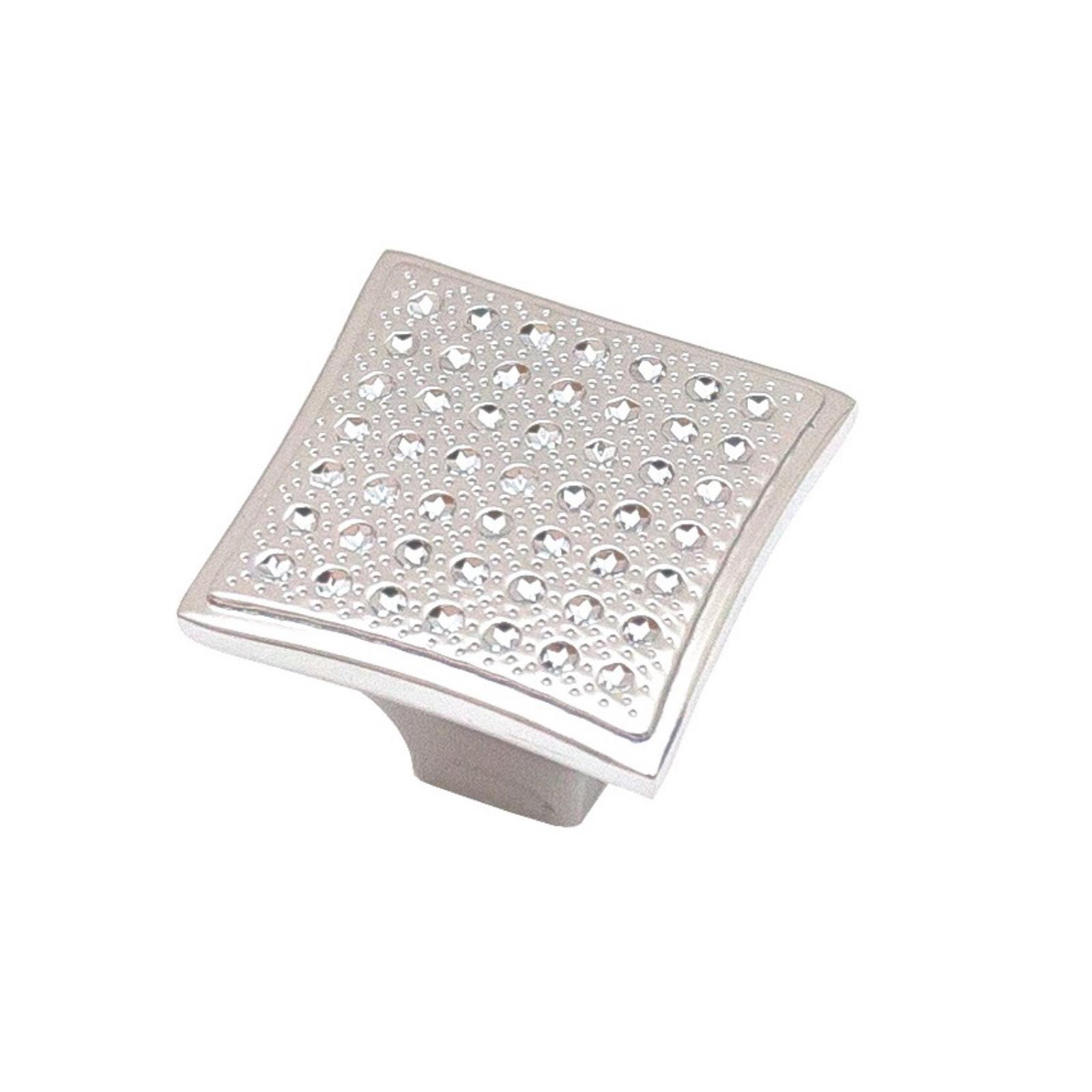 Ручка-кнопка ZY-875-K хром/303309 АКЦИЯ