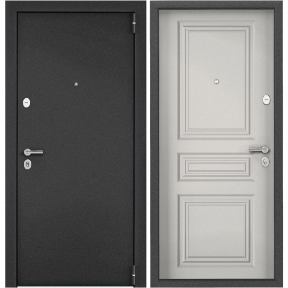 Дверь STEEL DOOR BASE 70-2050/860/R Геометрия Арктик/0494