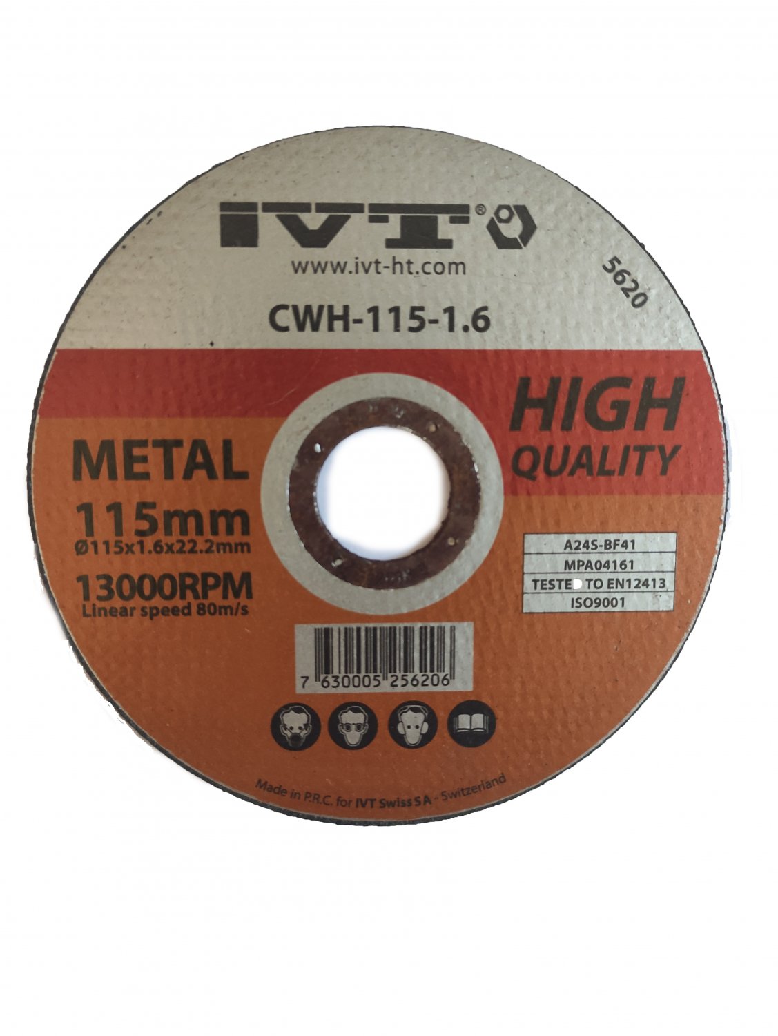 Диск отрезной по металлу IVT CWH 115*12/3827/5619