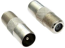 Переходник F-гнездо ТВ-штекер 