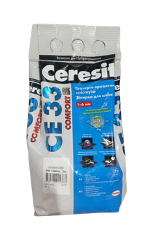Затирка СЕ-33 Ceresit Comfort 2 кг пепельно-серый/9023