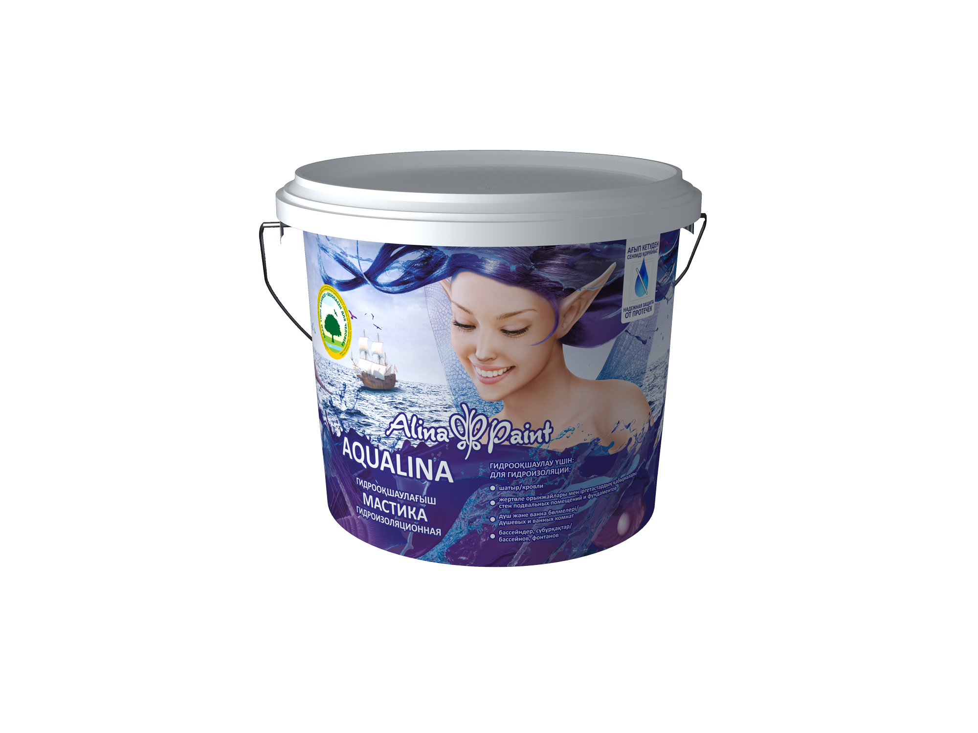 Мастика Alina Paint Aqualina 15кг (гидроизоляционная)/8098