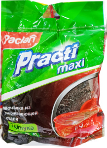 Мочалка Paclan Practi металлическая большая, 1шт
