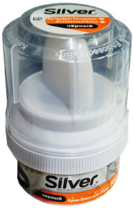 Крем-блеск для обуви, 50мл., Черный/3001-01