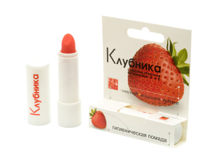 Помада губная гигиеническая "Клубника" серии "Лаборатория природы" NEW