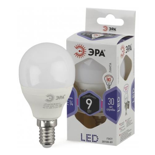 Лампа LED ЭРА Р45-8W-860-E14 6397