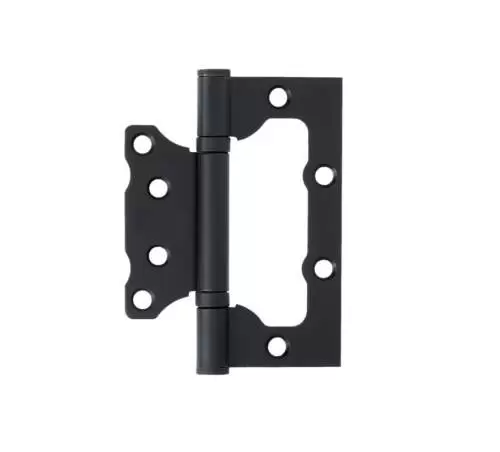 Петля АЛЛЮР без врезки накладная матовый черный 2BB BL (2 шт/уп) 14529