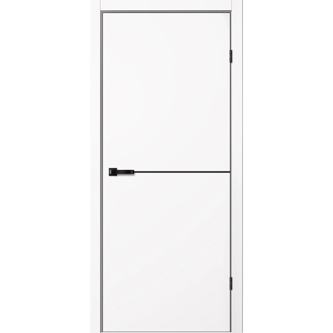 FN32 Полотно дверное 700*2000 Эмалит серебристый ДА (+Отв.планка)