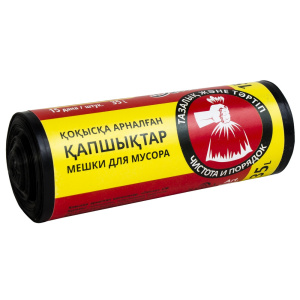 Пакеты для мусора 35 л без завязок (рул 15 шт)/Р441