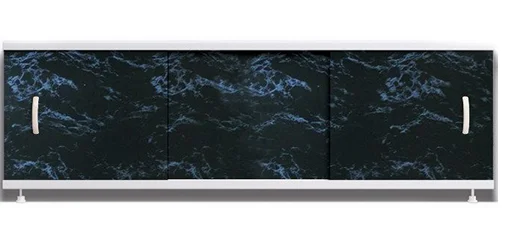 Экран под ванну 1,7м ОПТИМА 25 черный мрамор/17604