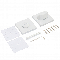 Сантехническая завертка к ручкам АЛЛЮР АРТ BK-S2 W (61110) белый/13852