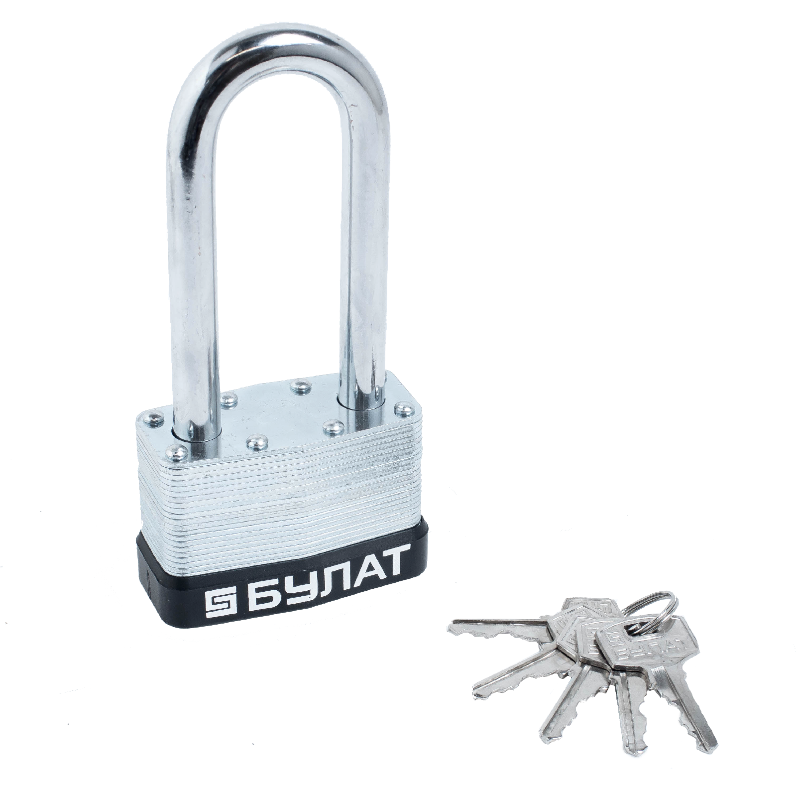 Замок навесной БУЛАТ ВС 0165-01 ПЛ стальной 5кл. d=11мм /16521