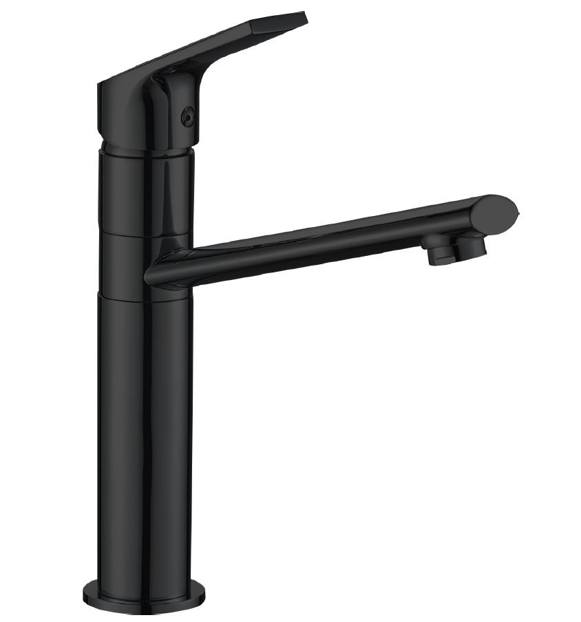 Смеситель ESKO Ontario для кухни, черный, поворотный  ON 519B