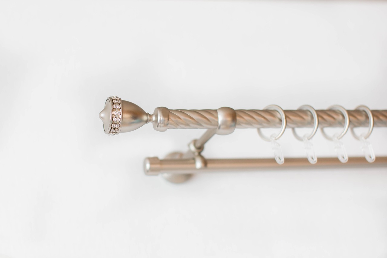 Карниз кованый Авангард "ГЛАМУР" d19 мм сатин 200см /0662