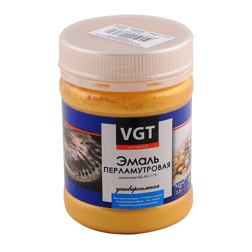 Эмаль ВДАК-1179 VGT 0,23 кг перламутр жидкое золото/10562