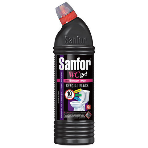 Средство чистящее SANFOR WC gel spec. black 750г/4614/1896