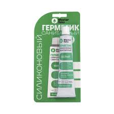 Герметик силиконовый MasterTeks ProfiMaster универсальный 80мл белый/2174