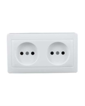 Розетка 2-я белая 8007-56 KANSO TEKLED Electric/303-03074