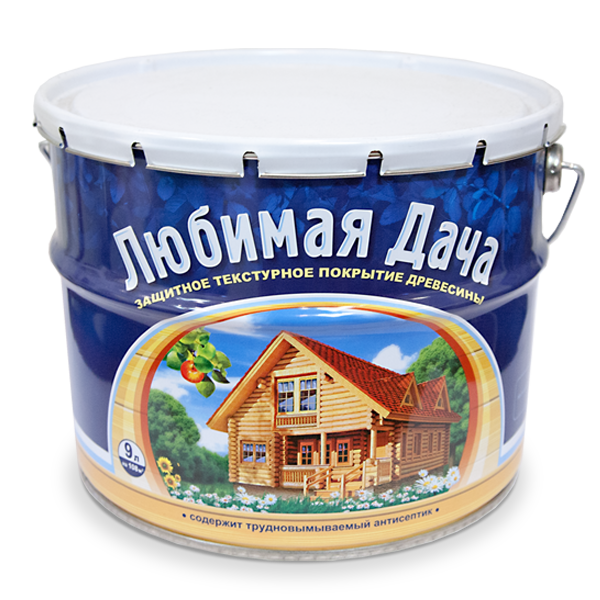 Текстурное покрытие Любимая дача 9 л махагон /0775