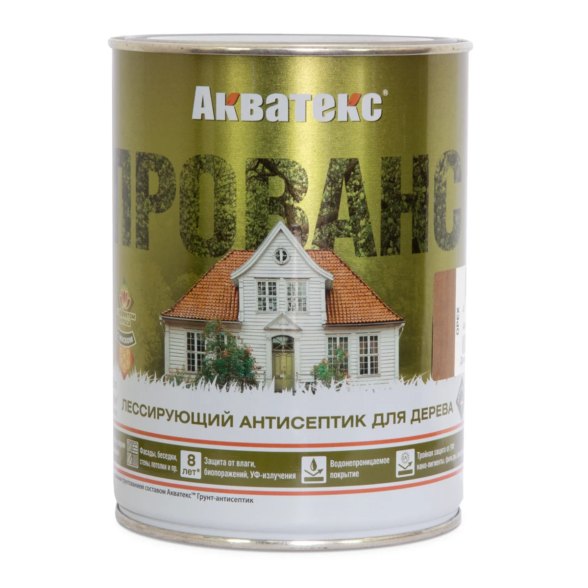 Антисептик Акватекс Прованс лессирующий д/дерева 0,75л орех /0870