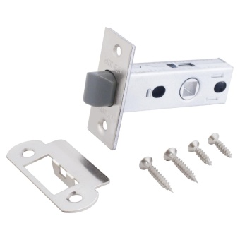 Защелка АЛЛЮР АРТ L45-8-P SN мат.никель торц. планка 25мм б/ручек/12333