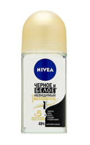 Дезодорант женский ролик NIVEA "Черное и Белое Гладкий Шелк" 50мл./83784