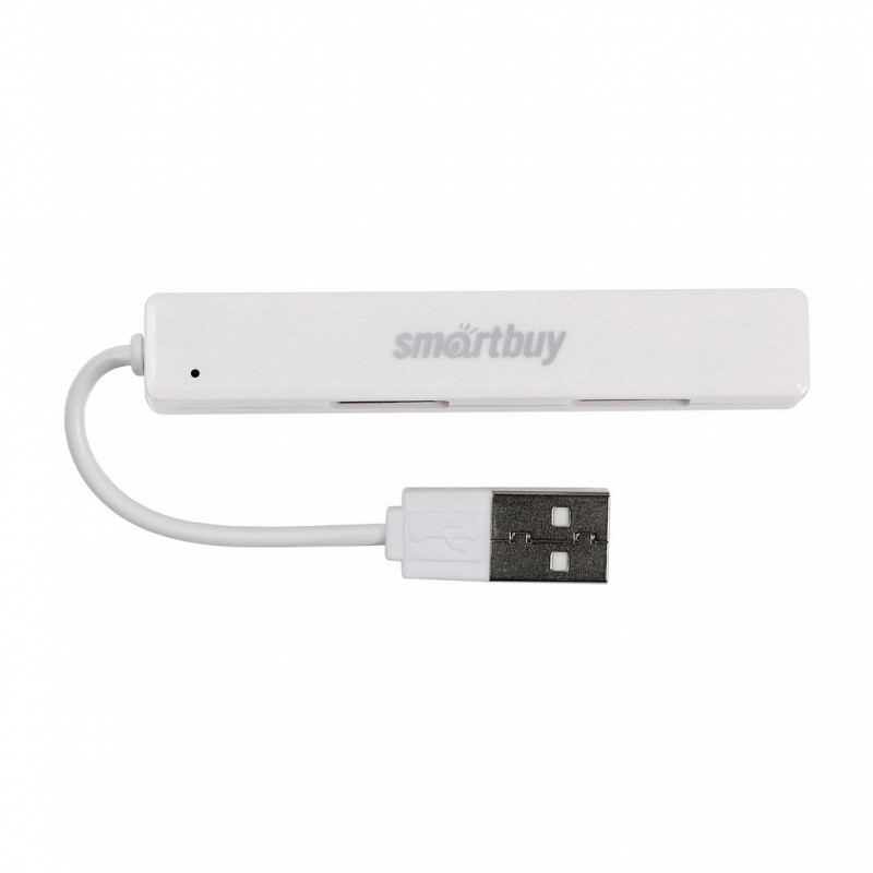 Хаб Smartbuy USB 2.0 4 порта белый (SBHA-408-W)