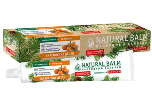 Зубная паста "Природный бальзам" NATURAL BALM облепиха, укрепление десен в/ф 100гр/8490