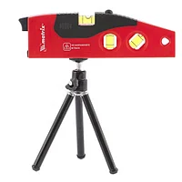 Уровень лазерный MATRIX 180 мм, 220мм штатив, 4 глазка /35022