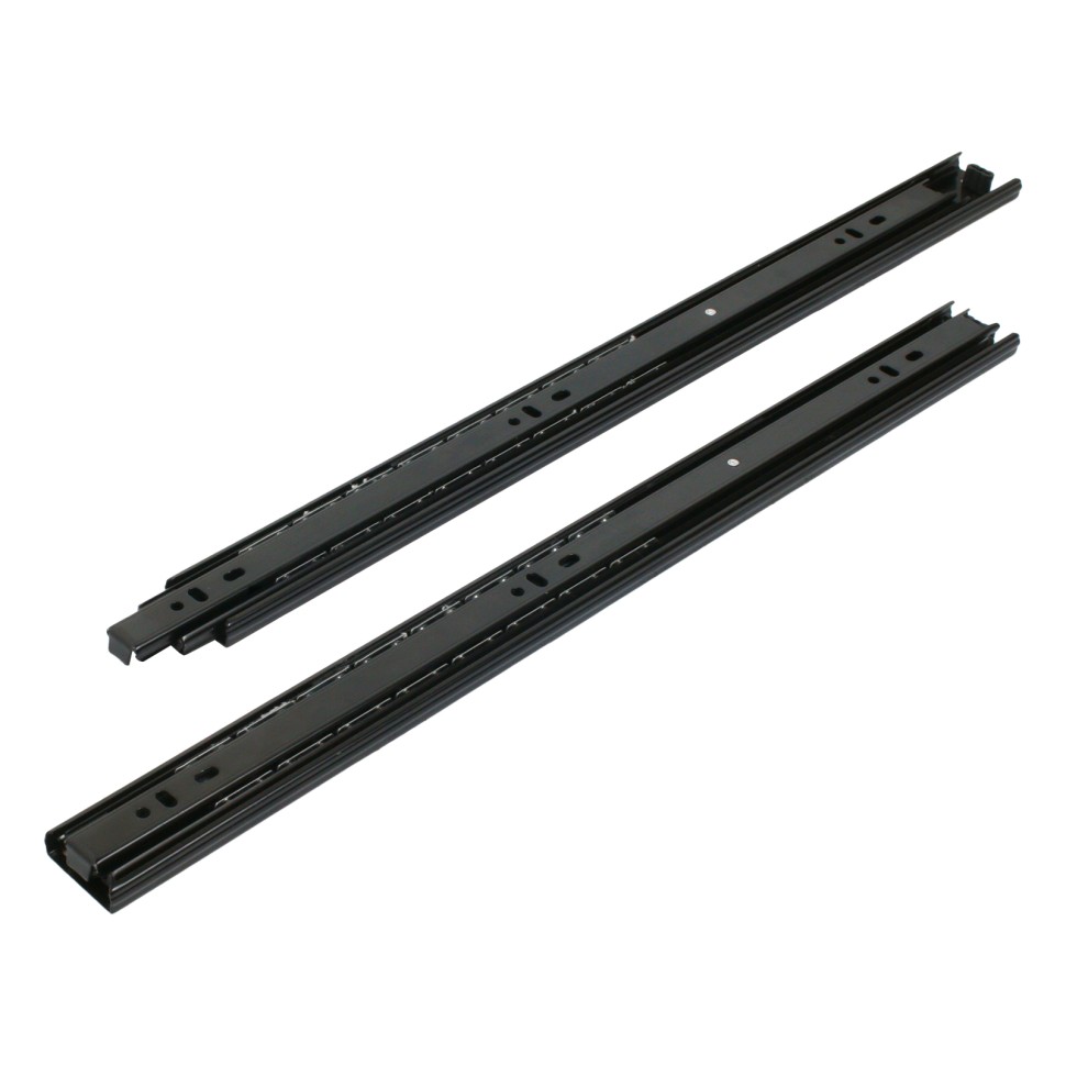 Направляющие шариковые 35-450/18" 2шт. StahlBuro черные /16323