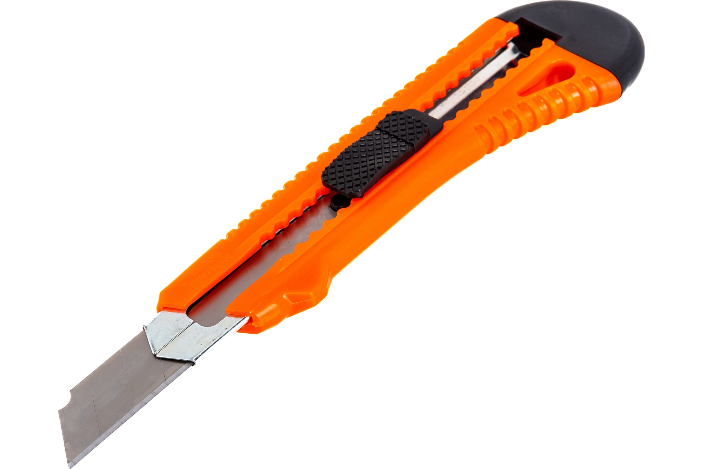 Нож канцелярский 18 мм SPARTA  выдвижное лезвие, метал.направляющая /78973