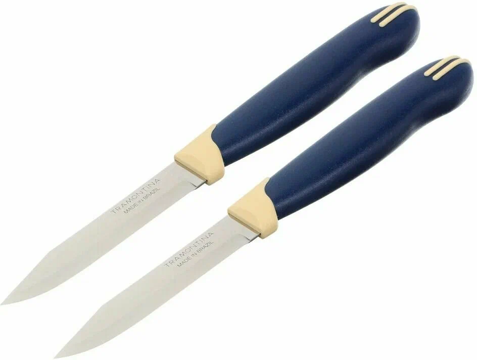 Нож кухонный №5 с синей ручкой 24см