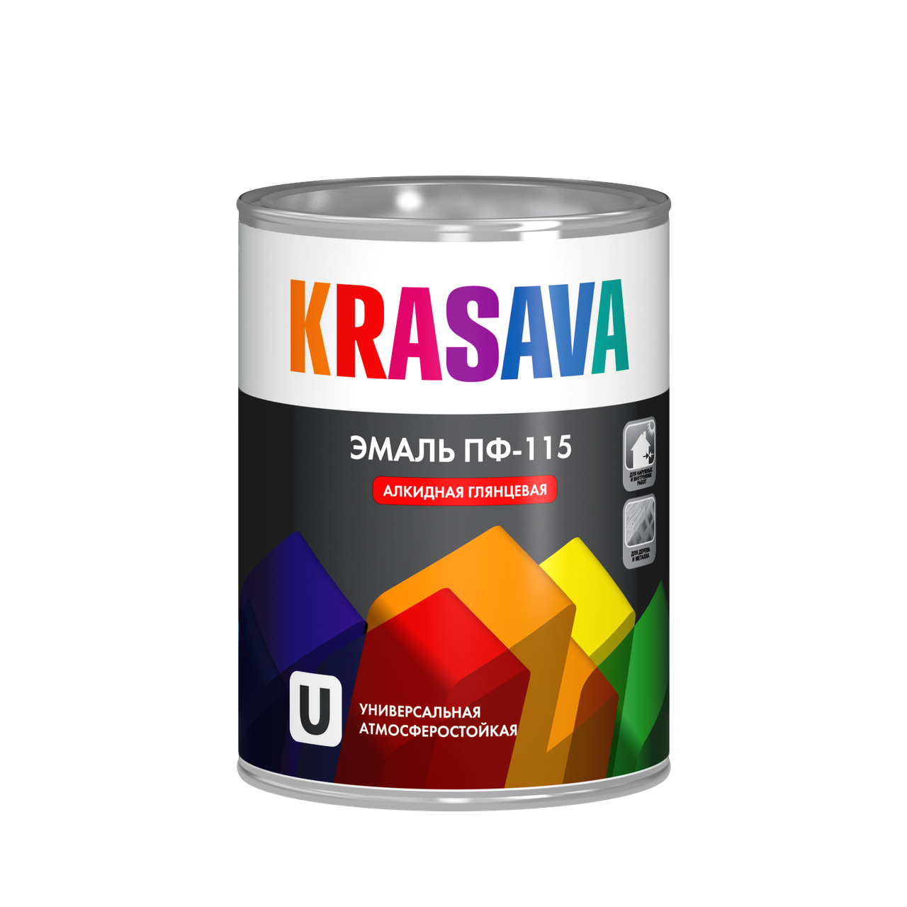 Эмаль ПФ-115 KRASAVA 0,9 кг зеленая/1223