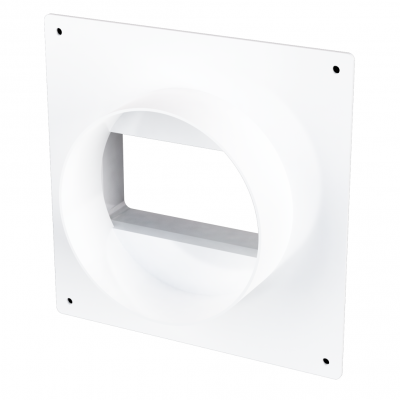 Соединитель круглых воздуховодов D100 с настенной пластиной 55*110 /511SK10NP /7944/23227